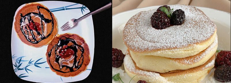 Japanese pancake from eggs