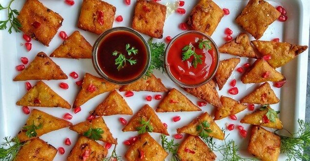 Make Crispy Potato Triangles in Minutes Crispy Potato triangle easy recipe